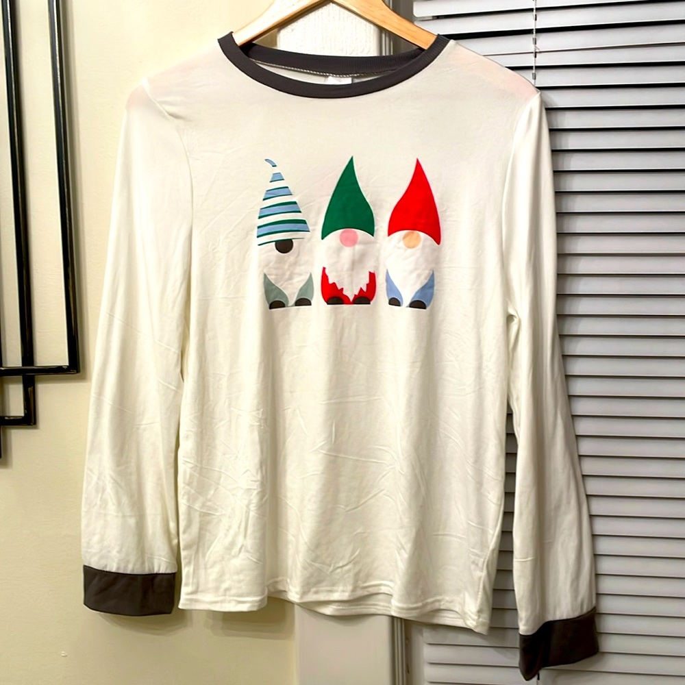 PJ GNOMIES HOLIDAY LARGE TOP